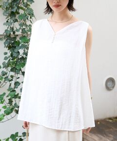 Rouge vif la cle / ルージュ・ヴィフ ラクレ シャツ・ブラウス | 前後2WAYノースリパールブラウス