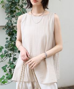 Rouge vif la cle / ルージュ・ヴィフ ラクレ シャツ・ブラウス | 前後2WAYノースリパールブラウス