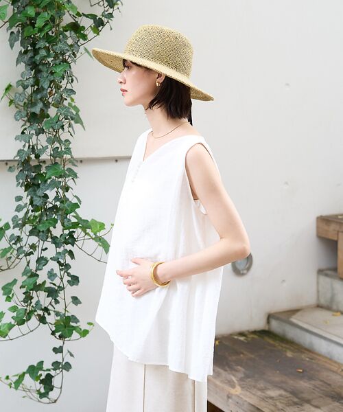 Rouge vif la cle / ルージュ・ヴィフ ラクレ シャツ・ブラウス | 前後2WAYノースリパールブラウス | 詳細4