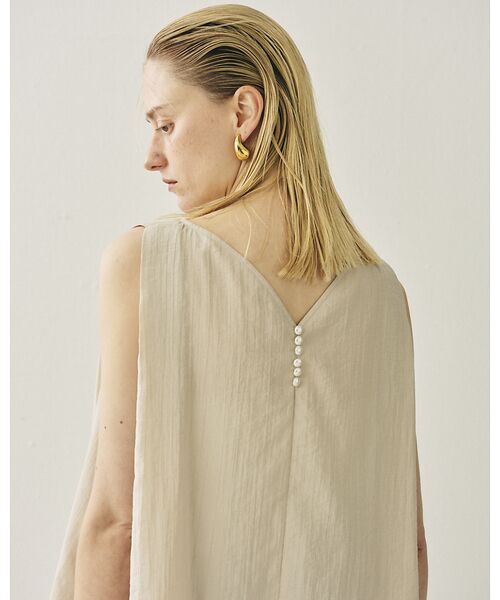 Rouge vif la cle / ルージュ・ヴィフ ラクレ シャツ・ブラウス | 前後2WAYノースリパールブラウス | 詳細11