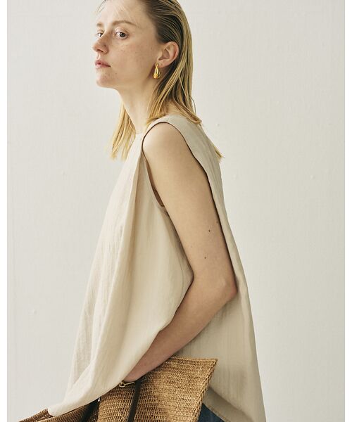 Rouge vif la cle / ルージュ・ヴィフ ラクレ シャツ・ブラウス | 前後2WAYノースリパールブラウス | 詳細13