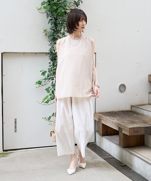 Rouge vif la cle / ルージュ・ヴィフ ラクレ シャツ・ブラウス | 前後2WAYノースリパールブラウス | 詳細14