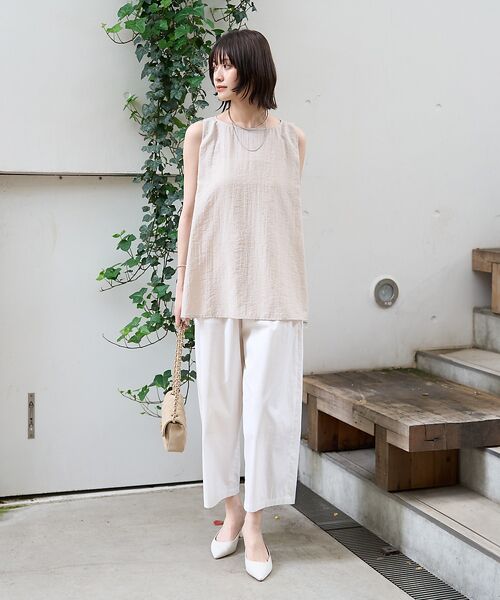 Rouge vif la cle / ルージュ・ヴィフ ラクレ シャツ・ブラウス | 前後2WAYノースリパールブラウス | 詳細15