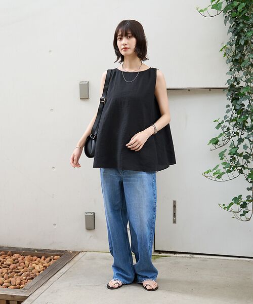 Rouge vif la cle / ルージュ・ヴィフ ラクレ シャツ・ブラウス | 前後2WAYノースリパールブラウス | 詳細22