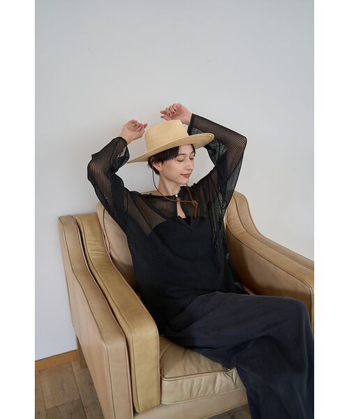 Rouge vif la cle / ルージュ・ヴィフ ラクレ ニット・セーター | スキッパー風透かしメッシュニット | 詳細17