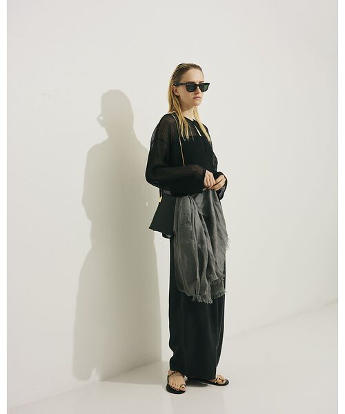 Rouge vif la cle / ルージュ・ヴィフ ラクレ ニット・セーター | スキッパー風透かしメッシュニット | 詳細26