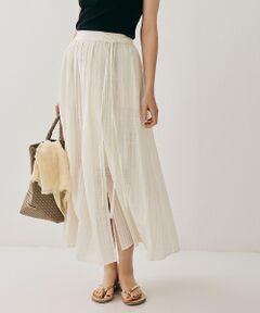 Rouge vif la cle / ルージュ・ヴィフ ラクレ ロング・マキシ丈スカート | ボリュームギャザーサイドスリットロングスカート