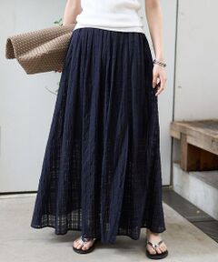 Rouge vif la cle / ルージュ・ヴィフ ラクレ ロング・マキシ丈スカート | ボリュームギャザーサイドスリットロングスカート