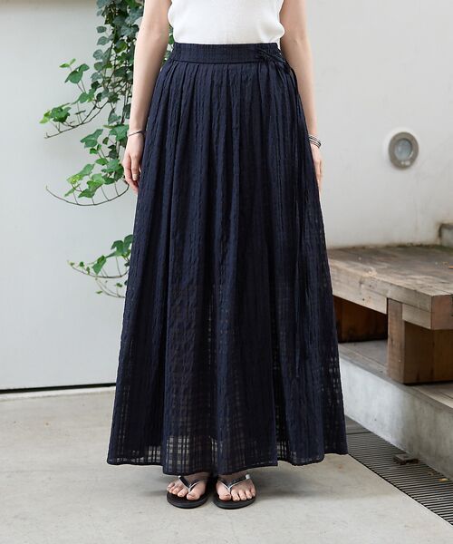 Rouge vif la cle / ルージュ・ヴィフ ラクレ ロング・マキシ丈スカート | ボリュームギャザーサイドスリットロングスカート | 詳細22