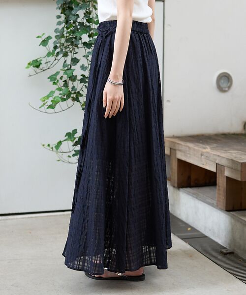 Rouge vif la cle / ルージュ・ヴィフ ラクレ ロング・マキシ丈スカート | ボリュームギャザーサイドスリットロングスカート | 詳細23