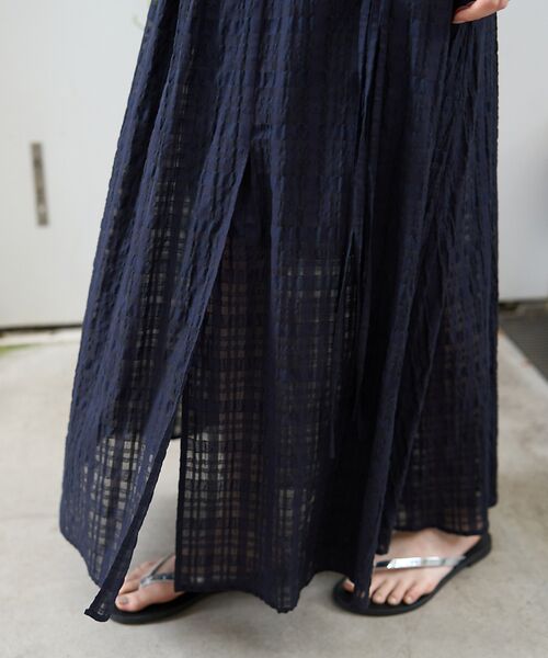 Rouge vif la cle / ルージュ・ヴィフ ラクレ ロング・マキシ丈スカート | ボリュームギャザーサイドスリットロングスカート | 詳細27