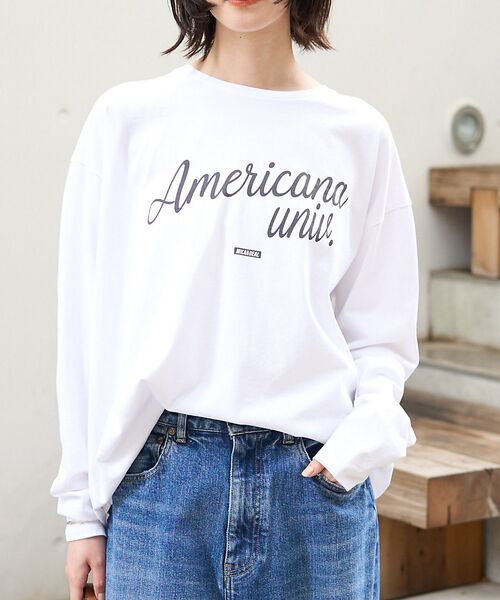 Rouge vif la cle/ルージュ・ヴィフ ラクレ 【AMERICANA×MICA&DEAL/ アメリカーナ×マイカ】long te ホワイト F Rouge vif la cle/ルージュ・ヴィフ ラクレ 【AMERICANA×MICA&DEAL/ アメリカーナ×マイカ】long te ホワイト F