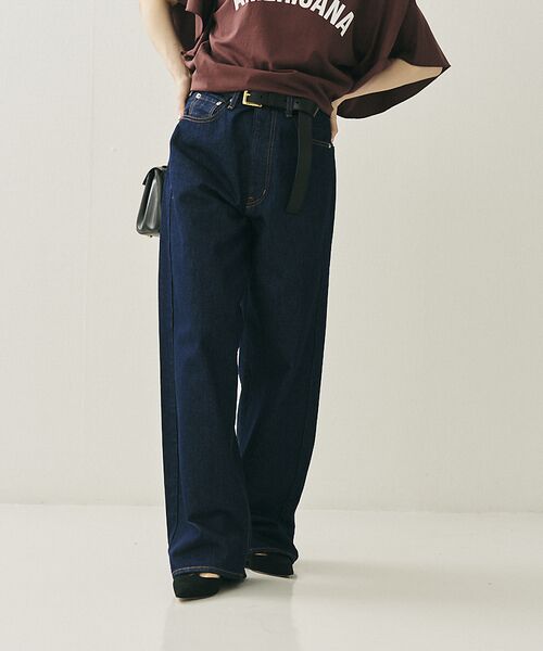 Rouge vif la cle / ルージュ・ヴィフ ラクレ デニムパンツ | 【NEEDBY heritage/ニードバイヘリテージ】KOH ワイドストレート | 詳細1