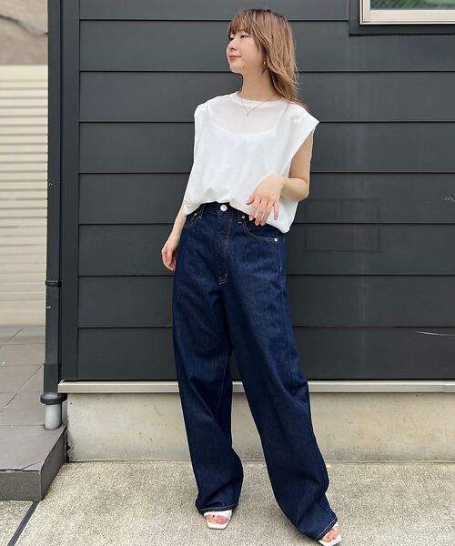 Rouge vif la cle / ルージュ・ヴィフ ラクレ デニムパンツ | 【NEEDBY heritage/ニードバイヘリテージ】KOH ワイドストレート | 詳細15