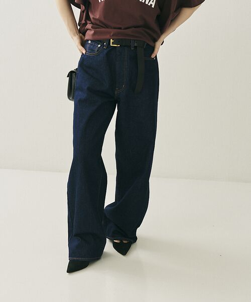 Rouge vif la cle / ルージュ・ヴィフ ラクレ デニムパンツ | 【NEEDBY heritage/ニードバイヘリテージ】KOH ワイドストレート | 詳細2
