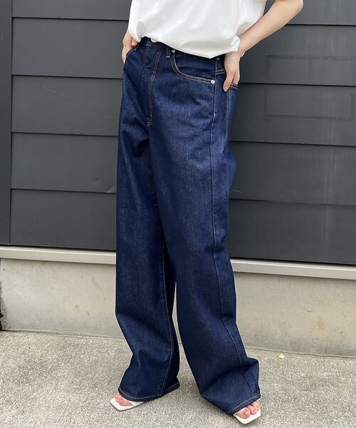 Rouge vif la cle / ルージュ・ヴィフ ラクレ デニムパンツ | 【NEEDBY heritage/ニードバイヘリテージ】KOH ワイドストレート | 詳細6