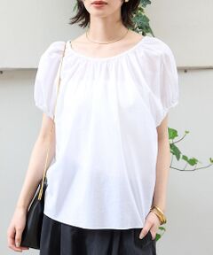 Rouge vif la cle / ルージュ・ヴィフ ラクレ シャツ・ブラウス | コットンギャザーパフブラウス