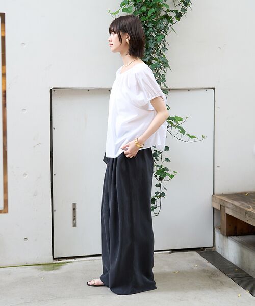 Rouge vif la cle / ルージュ・ヴィフ ラクレ シャツ・ブラウス | コットンギャザーパフブラウス | 詳細10