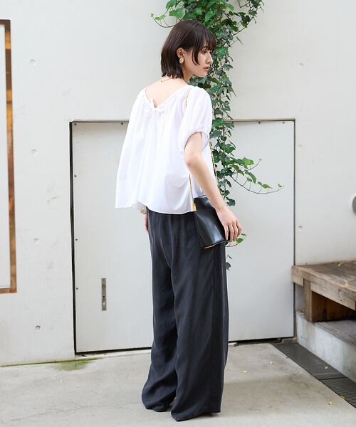 Rouge vif la cle / ルージュ・ヴィフ ラクレ シャツ・ブラウス | コットンギャザーパフブラウス | 詳細11