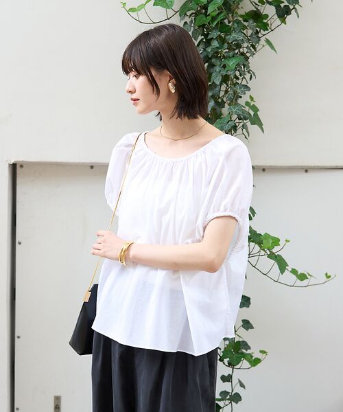 Rouge vif la cle / ルージュ・ヴィフ ラクレ シャツ・ブラウス | コットンギャザーパフブラウス | 詳細3