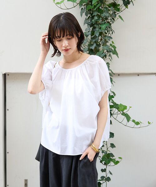 Rouge vif la cle / ルージュ・ヴィフ ラクレ シャツ・ブラウス | コットンギャザーパフブラウス | 詳細4