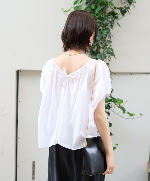 Rouge vif la cle / ルージュ・ヴィフ ラクレ シャツ・ブラウス | コットンギャザーパフブラウス | 詳細5