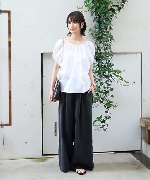 Rouge vif la cle / ルージュ・ヴィフ ラクレ シャツ・ブラウス | コットンギャザーパフブラウス | 詳細7