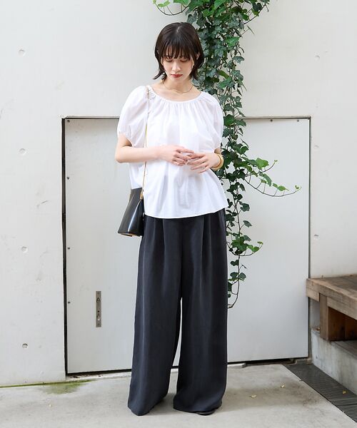 Rouge vif la cle / ルージュ・ヴィフ ラクレ シャツ・ブラウス | コットンギャザーパフブラウス | 詳細9