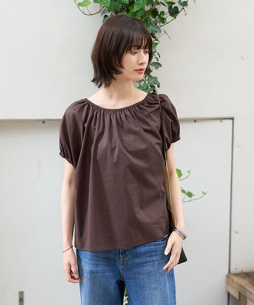 Rouge vif la cle / ルージュ・ヴィフ ラクレ シャツ・ブラウス | コットンギャザーパフブラウス | 詳細13