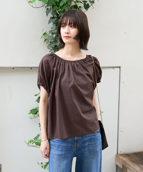 Rouge vif la cle / ルージュ・ヴィフ ラクレ シャツ・ブラウス | コットンギャザーパフブラウス | 詳細14