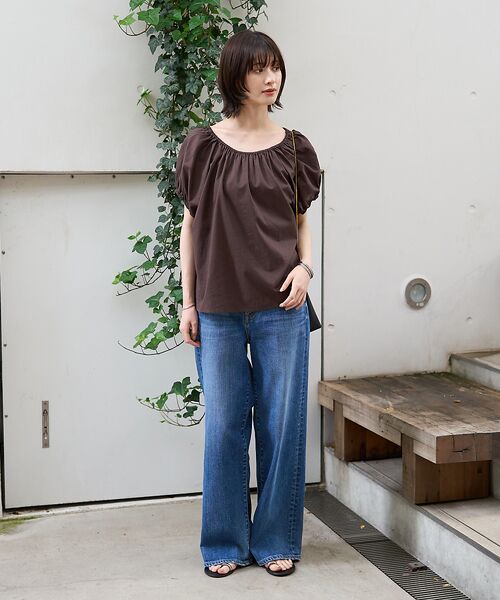 Rouge vif la cle / ルージュ・ヴィフ ラクレ シャツ・ブラウス | コットンギャザーパフブラウス | 詳細18