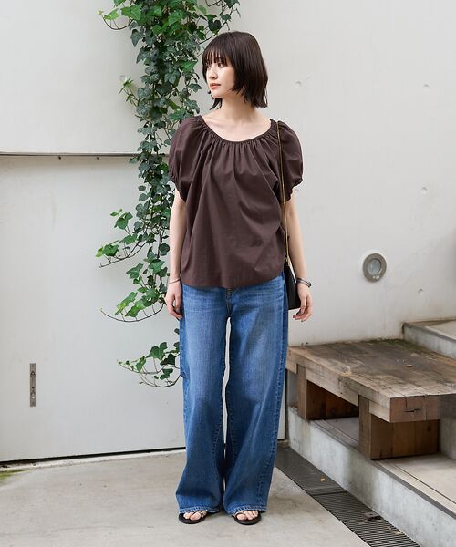 Rouge vif la cle / ルージュ・ヴィフ ラクレ シャツ・ブラウス | コットンギャザーパフブラウス | 詳細20