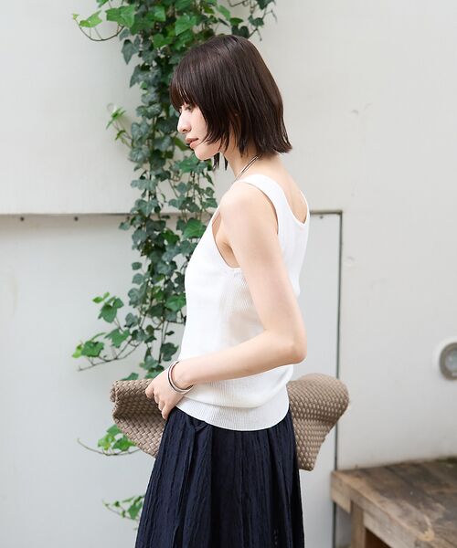 Rouge vif la cle / ルージュ・ヴィフ ラクレ キャミソール・チューブトップ | ヘンリーネックニットタンクトップ | 詳細2