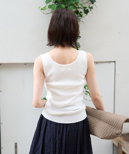 Rouge vif la cle / ルージュ・ヴィフ ラクレ キャミソール・チューブトップ | ヘンリーネックニットタンクトップ | 詳細3