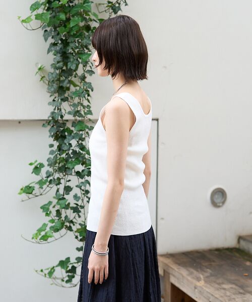 Rouge vif la cle / ルージュ・ヴィフ ラクレ キャミソール・チューブトップ | ヘンリーネックニットタンクトップ | 詳細8