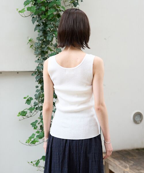 Rouge vif la cle / ルージュ・ヴィフ ラクレ キャミソール・チューブトップ | ヘンリーネックニットタンクトップ | 詳細9