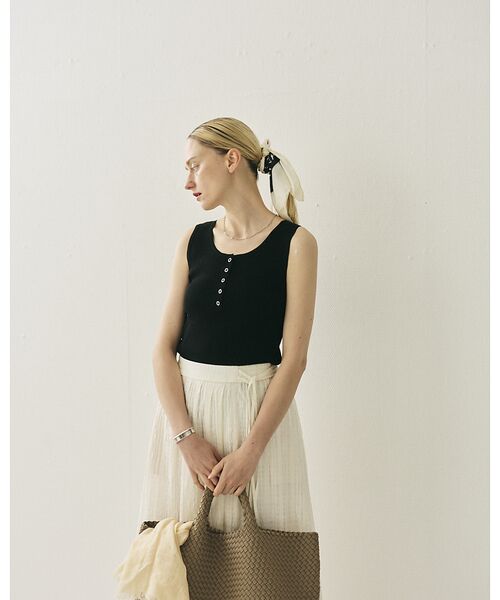 Rouge vif la cle / ルージュ・ヴィフ ラクレ キャミソール・チューブトップ | ヘンリーネックニットタンクトップ | 詳細22