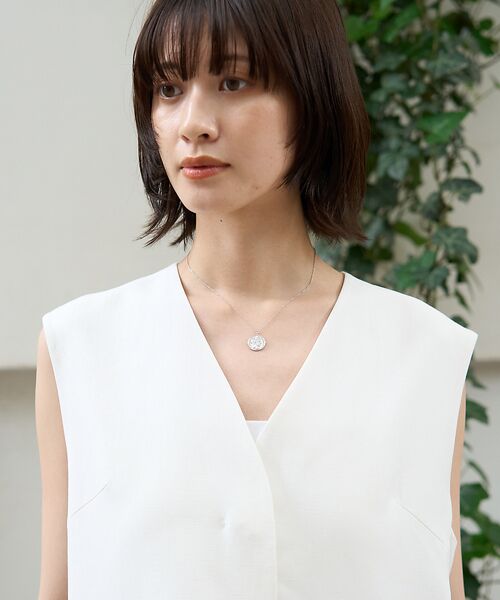 Rouge vif la cle / ルージュ・ヴィフ ラクレ シャツ・ブラウス | リネン混サマーノーカラージレベスト | 詳細13