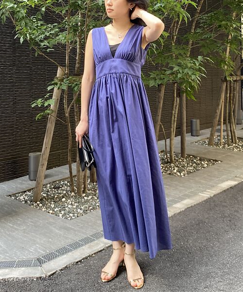 Rouge vif la cle / ルージュ・ヴィフ ラクレ ワンピース | 麻混3WAYウエストリボンワンピース | 詳細1