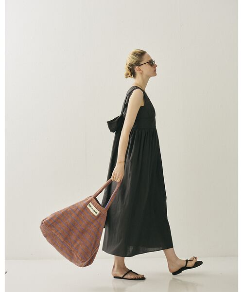 Rouge vif la cle / ルージュ・ヴィフ ラクレ ワンピース | 麻混3WAYウエストリボンワンピース | 詳細18