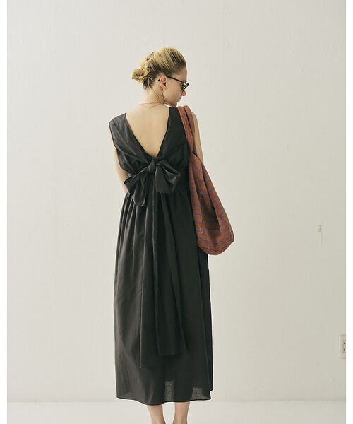 Rouge vif la cle / ルージュ・ヴィフ ラクレ ワンピース | 麻混3WAYウエストリボンワンピース | 詳細19