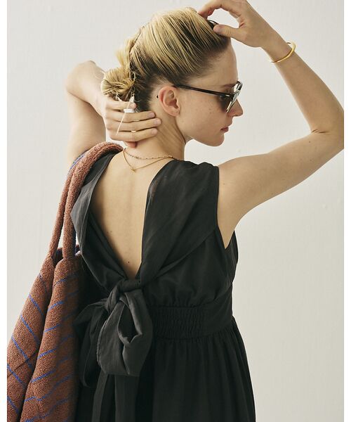 Rouge vif la cle / ルージュ・ヴィフ ラクレ ワンピース | 麻混3WAYウエストリボンワンピース | 詳細21