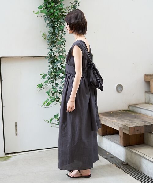 Rouge vif la cle / ルージュ・ヴィフ ラクレ ワンピース | 麻混3WAYウエストリボンワンピース | 詳細23