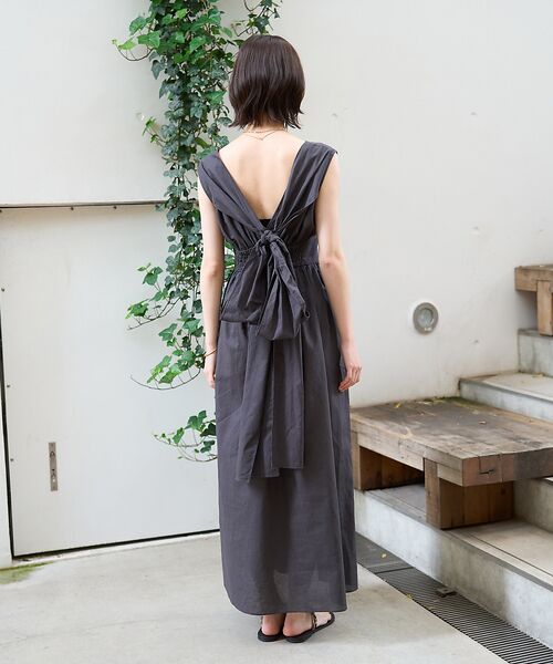 Rouge vif la cle / ルージュ・ヴィフ ラクレ ワンピース | 麻混3WAYウエストリボンワンピース | 詳細24