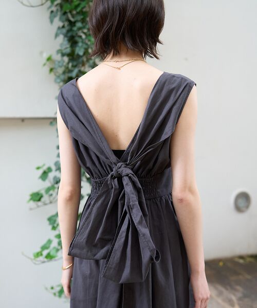 Rouge vif la cle / ルージュ・ヴィフ ラクレ ワンピース | 麻混3WAYウエストリボンワンピース | 詳細25