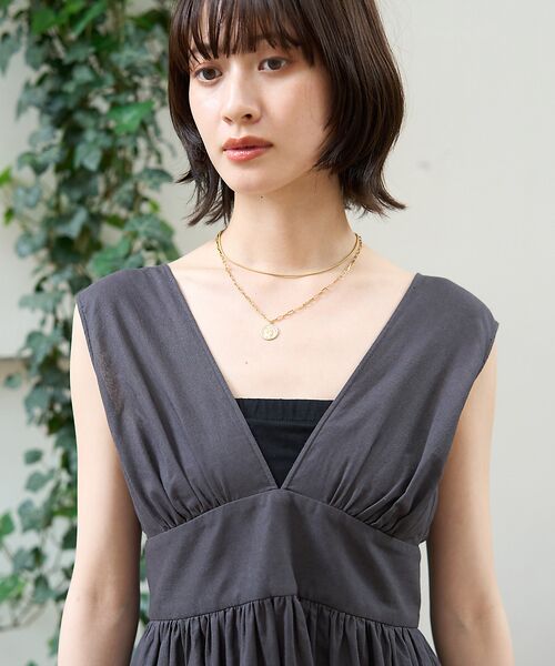 Rouge vif la cle / ルージュ・ヴィフ ラクレ ワンピース | 麻混3WAYウエストリボンワンピース | 詳細27