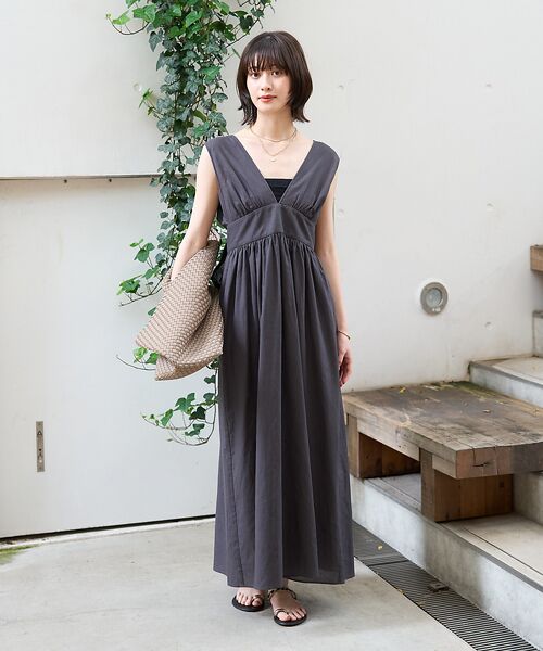 Rouge vif la cle / ルージュ・ヴィフ ラクレ ワンピース | 麻混3WAYウエストリボンワンピース | 詳細11