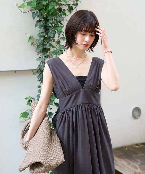 Rouge vif la cle / ルージュ・ヴィフ ラクレ ワンピース | 麻混3WAYウエストリボンワンピース | 詳細16