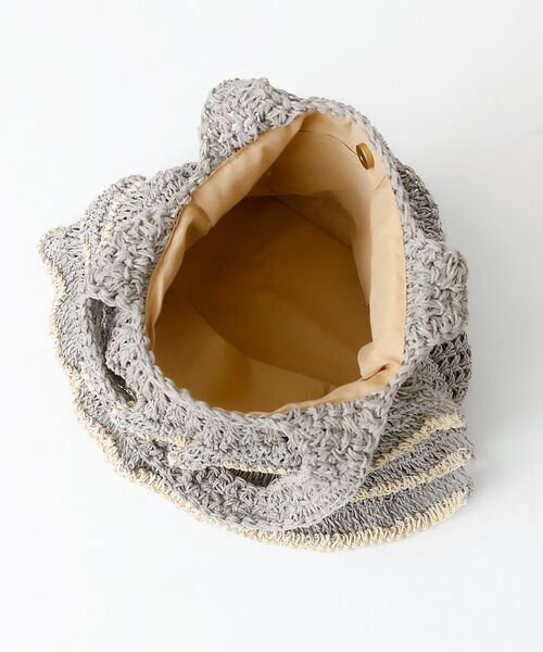 Rouge vif la cle / ルージュ・ヴィフ ラクレ トートバッグ | バイカラー ペーパーフリル トートバッグ / 雑材バッグ | 詳細11