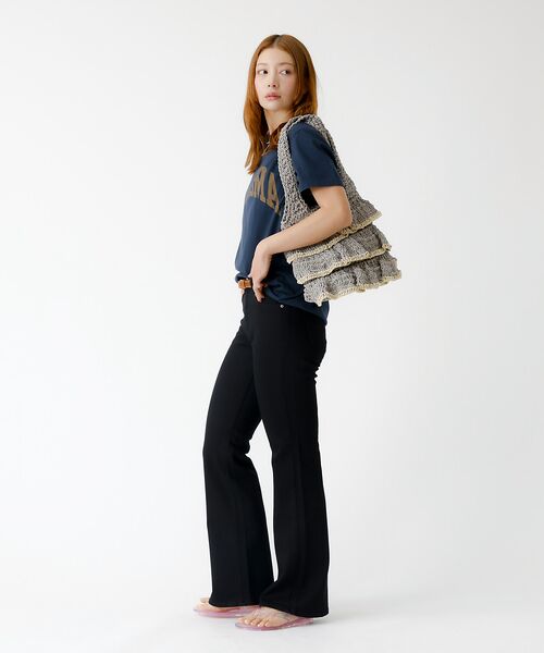 Rouge vif la cle / ルージュ・ヴィフ ラクレ トートバッグ | バイカラー ペーパーフリル トートバッグ / 雑材バッグ | 詳細2